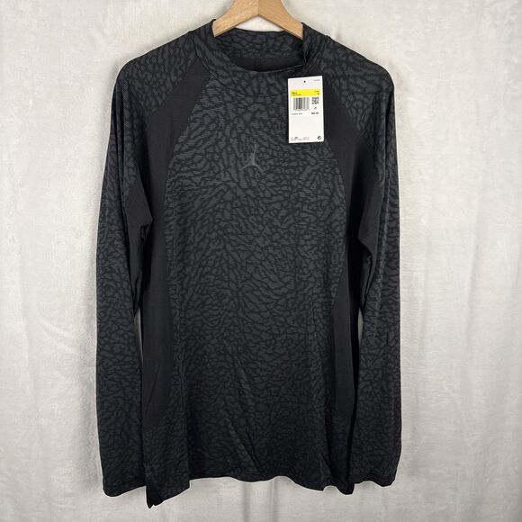 Air Jordan Dri-FIT ADV Sport T-Shirt Men's Small Dark Shadow Long Sleeve NWT - Picture 1 of 8